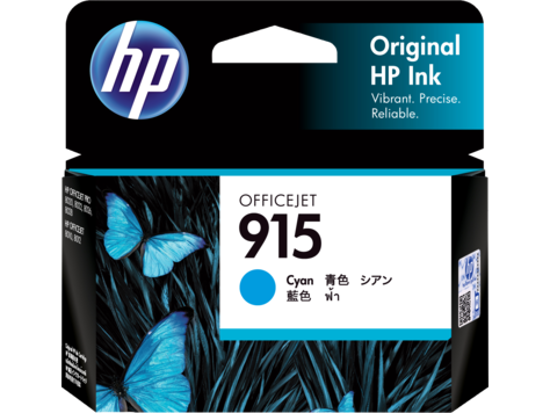 Picture of HP 915 Cyan Original Ink Cartridge