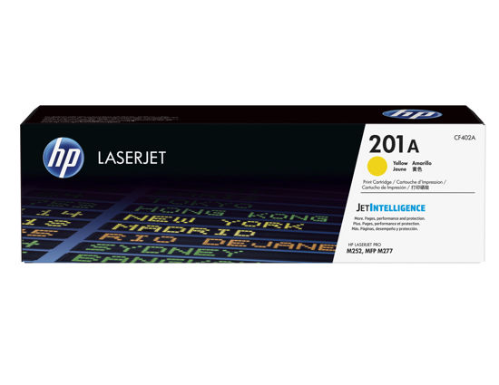Picture of HP 201A Yellow LaserJet Toner Cartridge
