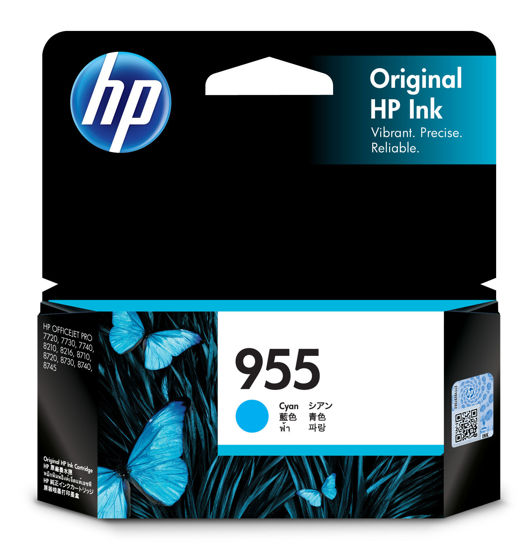Picture of HP 955 Cyan Original Ink Cartridge