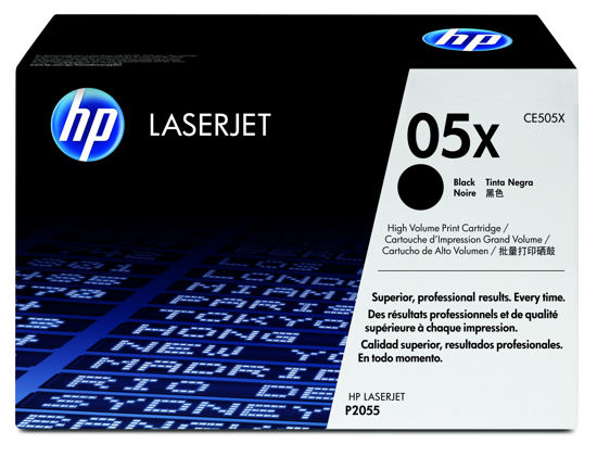 Picture of HP 05X High Yield Black Original LaserJet Toner Cartridge