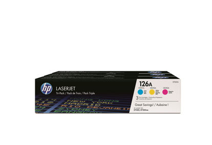 Picture of HP 126A CYM Tri-Pack LJ Toner Cartridge
