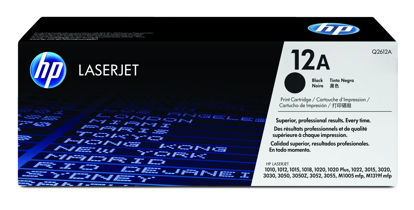 Picture of HP 12A Black Original LaserJet Toner Cartridge