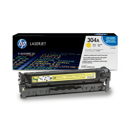 Picture of HP 304A Yellow Original LaserJet Toner Cartridge