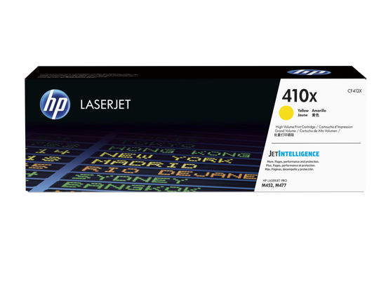 Picture of HP 410X High Yield YellowOriginal LaserJet Cartridge