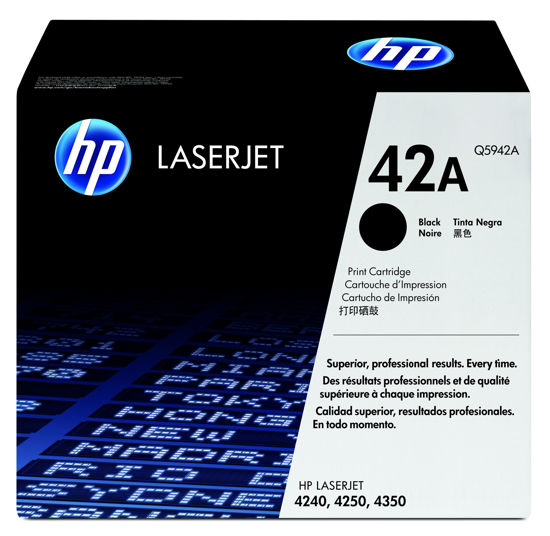 Picture of HP 42A Black Original LaserJet Toner Cartridge