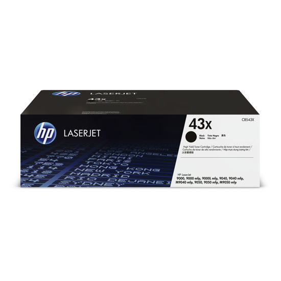 Picture of HP 43X High Yield Black Original LaserJet Toner Cartridge