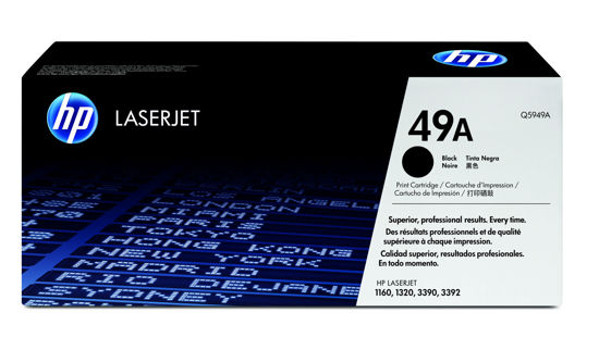 Picture of HP 49A Black Original LaserJet Toner Cartridge