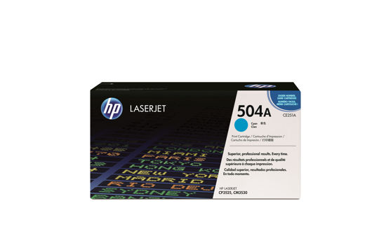 Picture of HP 504A Cyan Original LaserJet Toner Cartridge