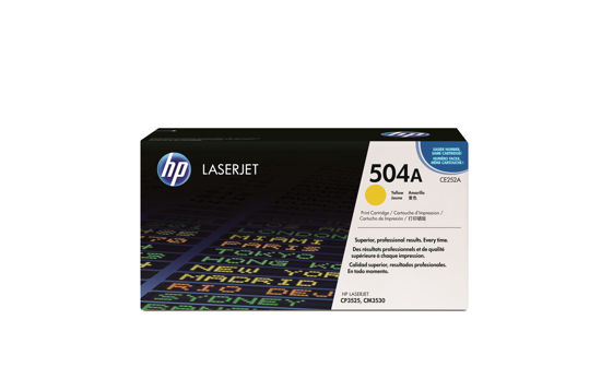 Picture of HP 504A Yellow Original LaserJet Toner Cartridge