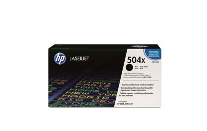 Picture of HP 504X High Yield Black Original LaserJet Toner Cartridge