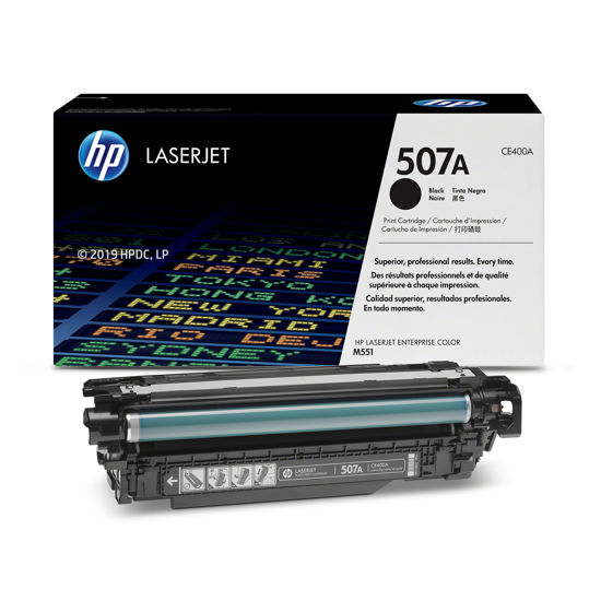 Picture of HP 507A Black Original LaserJet Toner Cartridge