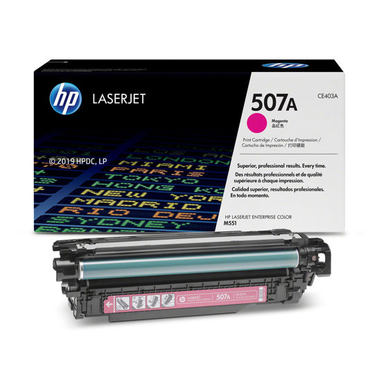 Picture of HP 507A Magenta Original LaserJet Toner Cartridge