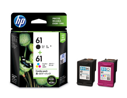 Picture of HP 61 Black / Tri-color Ink Cartridge, COMBO PACK