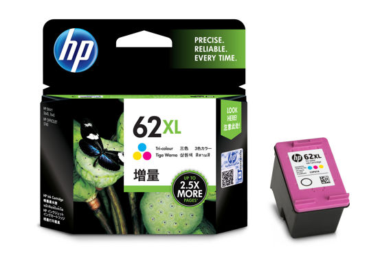 Picture of HP 62XL High Yield Tri-color Ink Cartridge