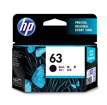 Picture of HP 63 Black Original Ink Cartridge