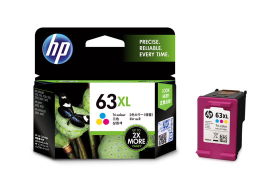 Picture of HP 63XL High Yield Tri-color Original Ink Cartridge