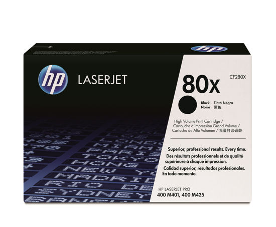 Picture of HP 80X High Yield Black Original LaserJet Toner Cartridge