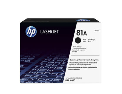 Picture of HP 81A Black Original LaserJet Toner Cartridge