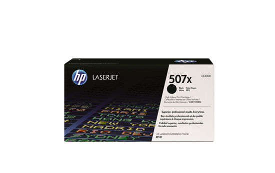 Picture of HP 507X High Yield Black Original LaserJet Toner Cartridge