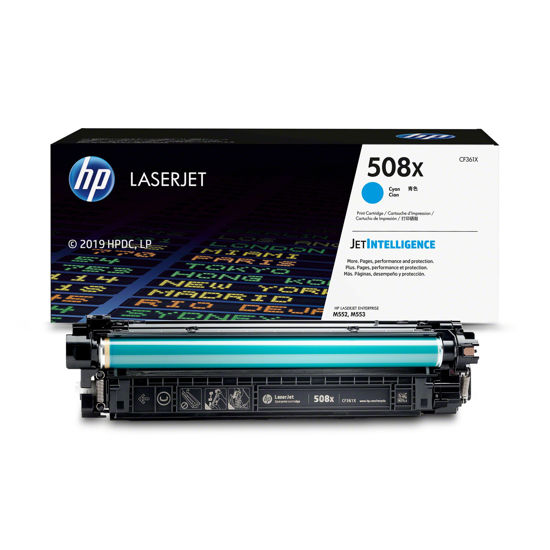 Picture of HP 508X High Yield Cyan Original LaserJet Toner Cartridge