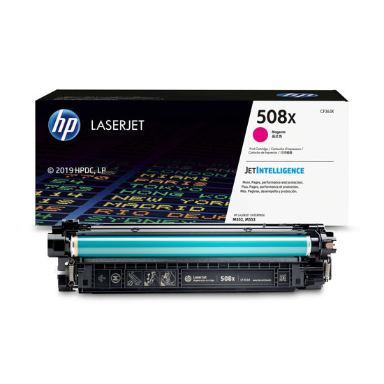 Picture of HP 508X High Yield Magenta Original LaserJet Toner Cartridge