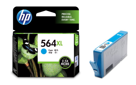 Picture of HP 564XL Cyan Ink Cartridge