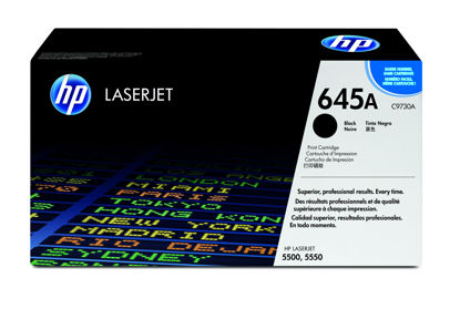 Picture of HP 645A Black Original LaserJet Toner Cartridge