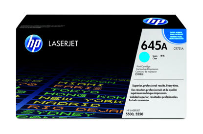 Picture of HP 645A Cyan Original LaserJet Toner Cartridge