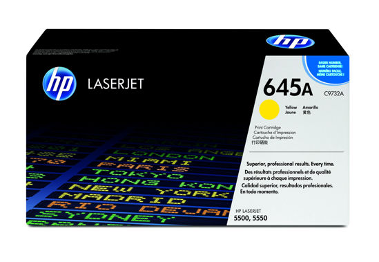 Picture of HP 645A Yellow Original LaserJet Toner Cartridge