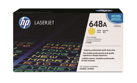 Picture of HP 648A Yellow Original LaserJet Toner Cartridge