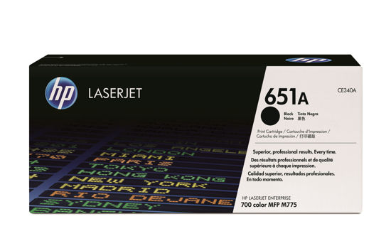 Picture of HP 651A Black Original LaserJet Toner Cartridge