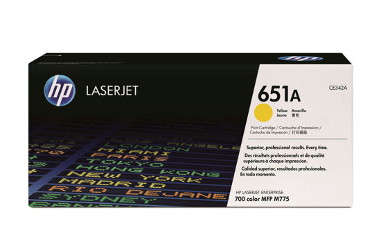Picture of HP 651A Yellow Original LaserJet Toner Cartridge