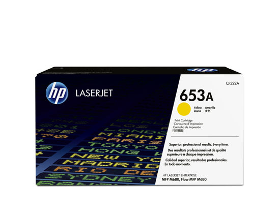 Picture of HP 653A Yellow Original LaserJet Toner Cartridge