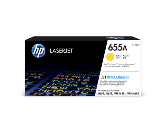 Picture of HP 655A Yellow Original LaserJet Toner Cartridge