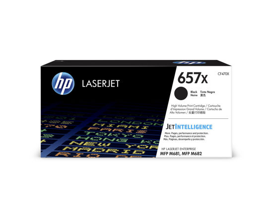 Picture of HP 657X Black Original LaserJet Toner Cartridge