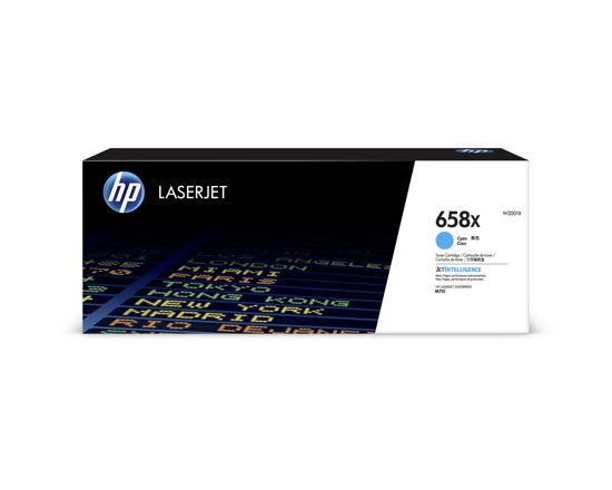 Picture of HP 658X Cyan LaserJet Toner Cartridge