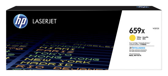 Picture of HP 659X Yellow LaserJet Toner Cartridge