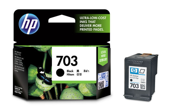 Picture of HP 703 Black Ink Cartridge