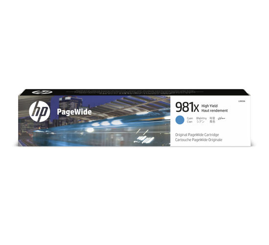 Picture of HP 981X High Yield Cyan Original PageWide Cartridge