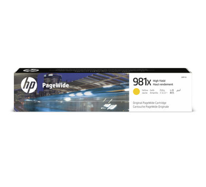 Picture of HP 981X High Yield Yellow Original PageWide Cartridge