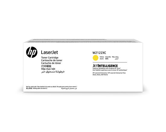 Picture of HP W2122XC Yellow Contract Original LaserJet Toner Cartridge