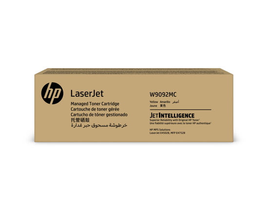 Picture of HP W9092MC Yellow Managed Original LaserJet Toner Cartridge